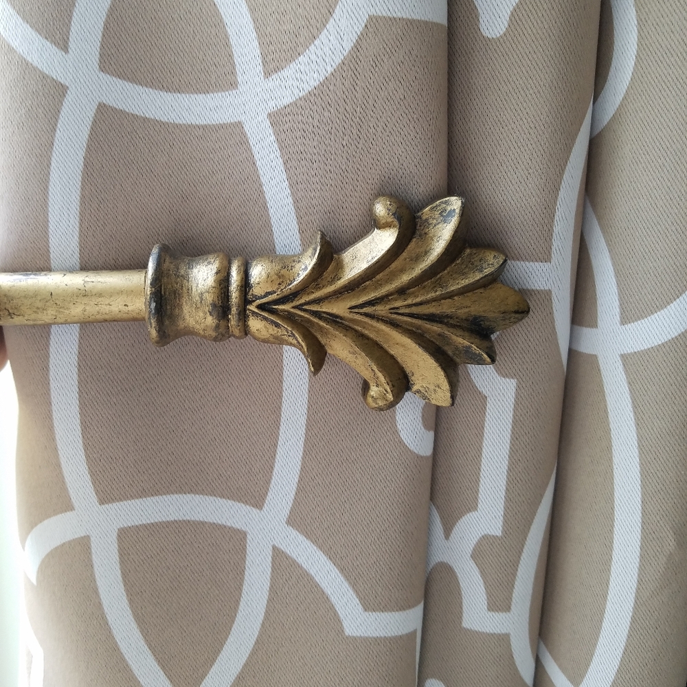 JCP Home set of 2 curtain hold backs